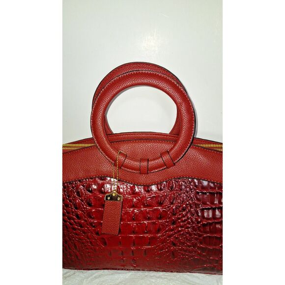 A Women's Faux Alligator Handbag Crossbody Purse Office Siren Professional - Picture 3 of 10